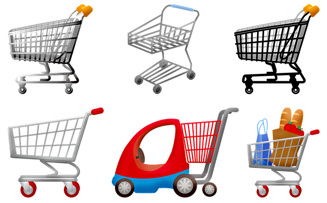 Typy nákupních vozíků